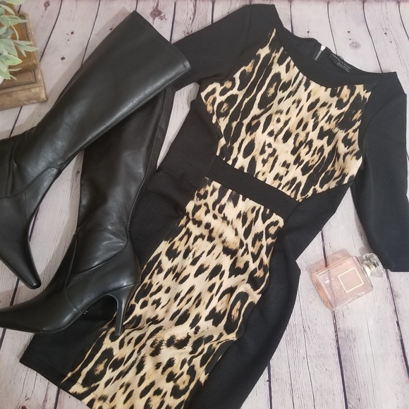 Zara Dresses & Skirts - Zara W & B collection cheetah print dress New